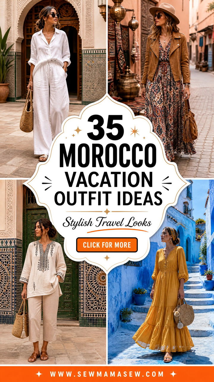35 Morocco Vacation Outfit Ideas Stylish Travel Looks - 35 Morocco Vacation Outfit Ideas: Stylish Travel Looks