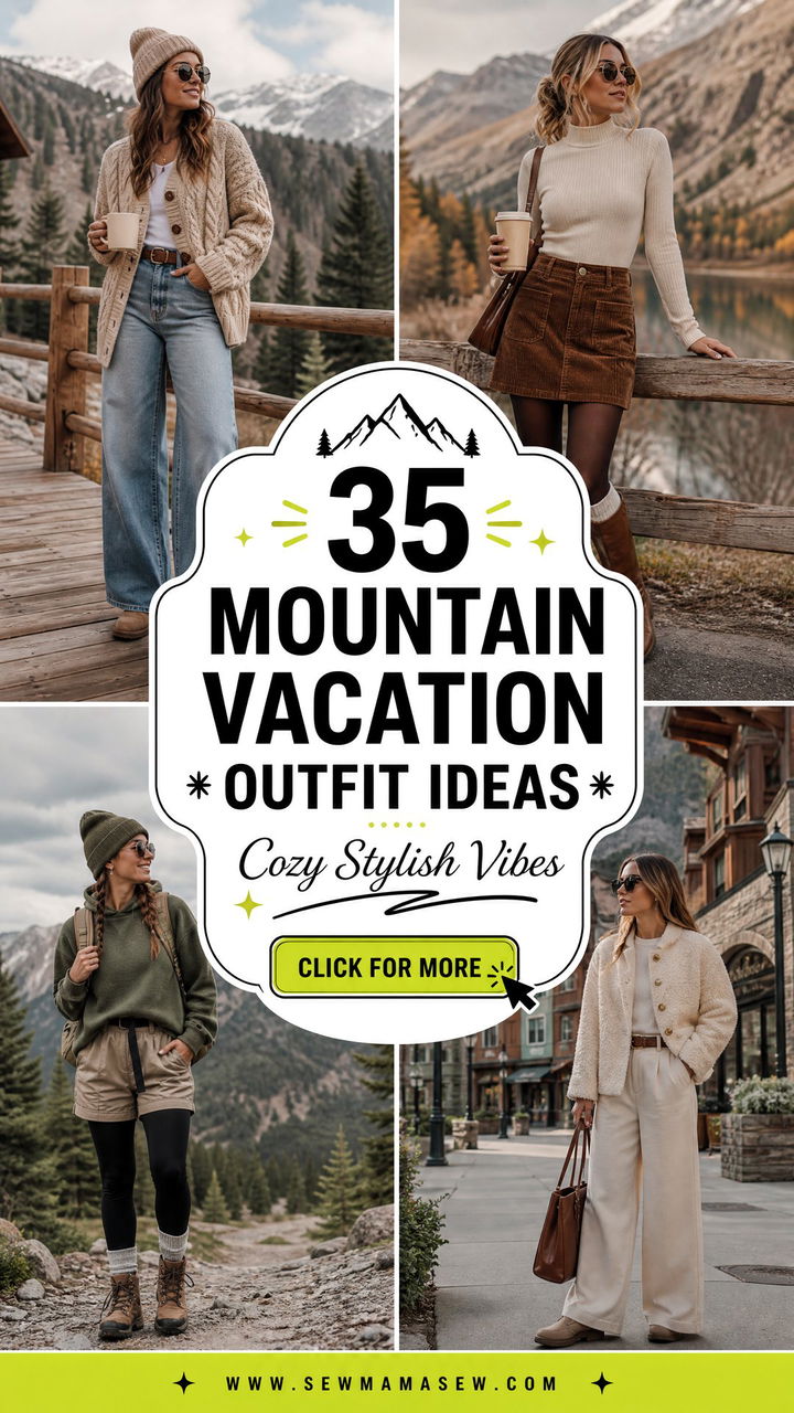 35 Mountain Vacation Outfit Ideas Cozy and Stylish Looks - 35 Mountain Vacation Outfit Ideas: Cozy & Stylish Looks