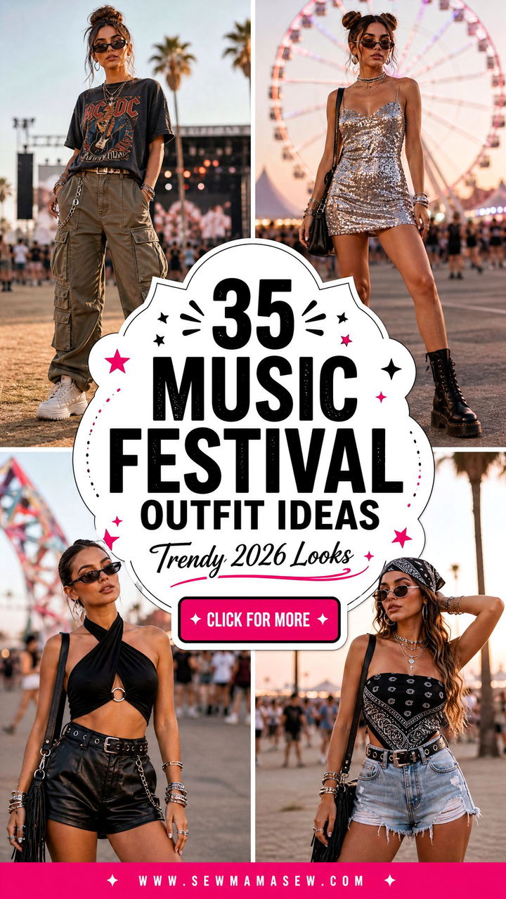 35 Music Festival Outfit Ideas 2026 Trendy Looks - 35 Music Festival Outfit Ideas 2026: Trendy Looks