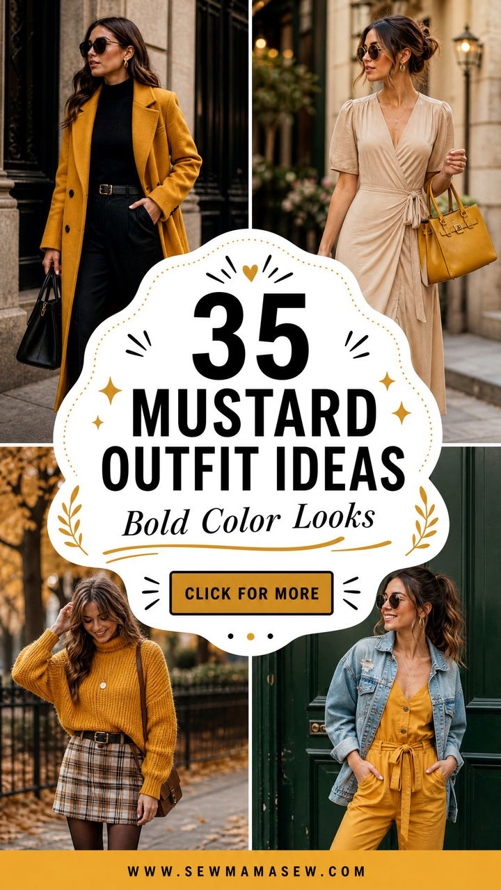 35 Mustard Outfit Ideas Bold and Stylish Color Looks - 35 Mustard Outfit Ideas: Bold & Stylish Color Looks