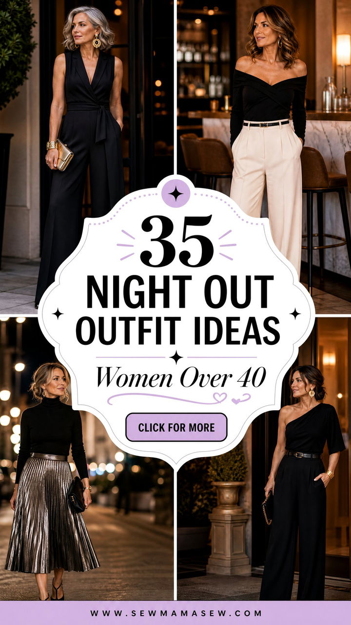 35 Night Out Outfit Ideas Women Over 40 Will Love - 35 Night Out Outfit Ideas Women Over 40 Will Love