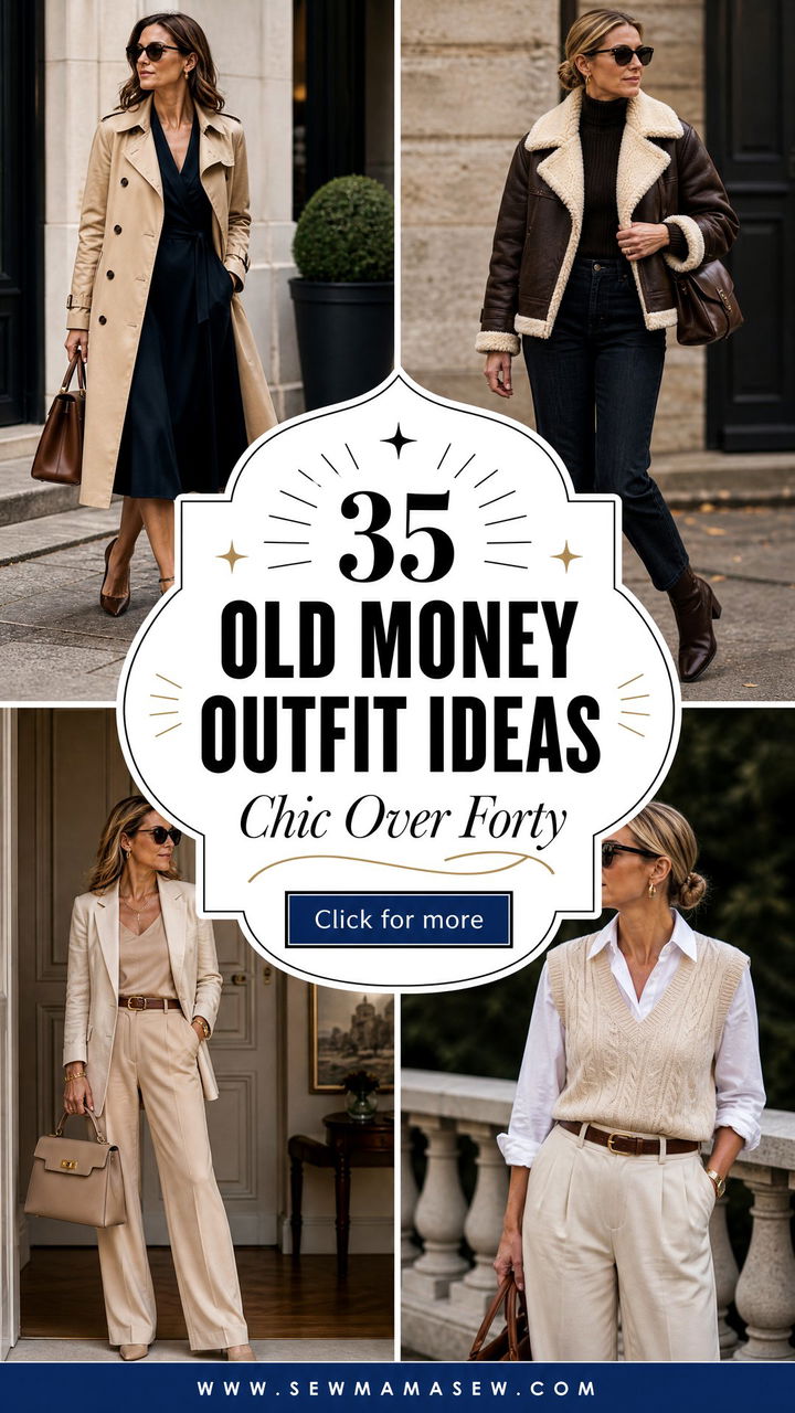 35 Old Money Outfit Ideas for Women Over 40 - 35 Old Money Outfit Ideas for Women Over 40