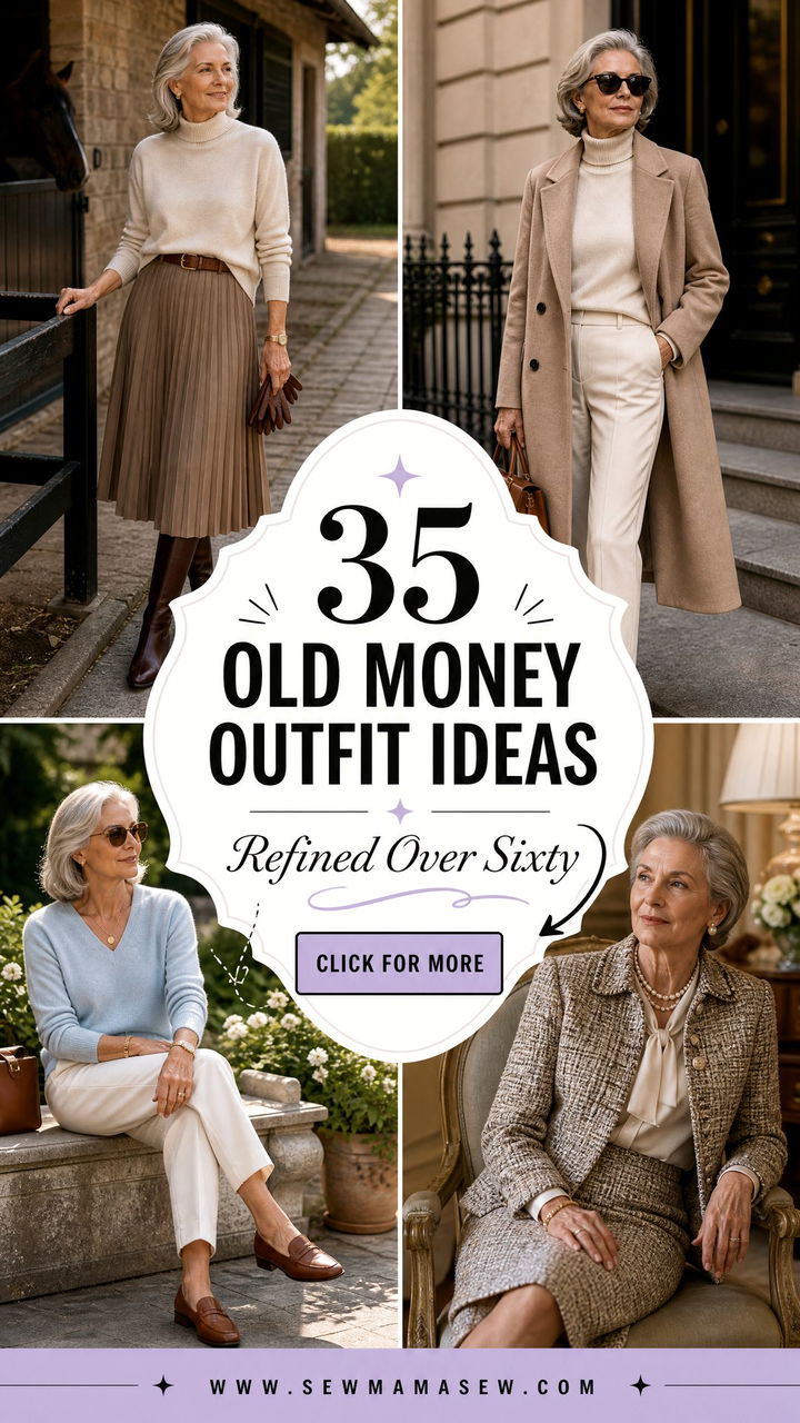 35 Old Money Outfit Ideas for Women Over 60 - 35 Old Money Outfit Ideas for Women Over 60