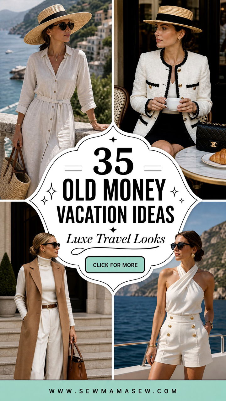 35 Old Money Vacation Outfit Ideas Luxe Travel Looks - 35 Old Money Vacation Outfit Ideas: Luxe Travel Looks