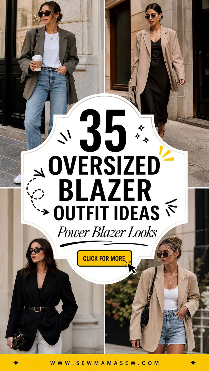 35 Oversized Blazer Outfit Ideas for Women to Try - 35 Oversized Blazer Outfit Ideas for Women to Try