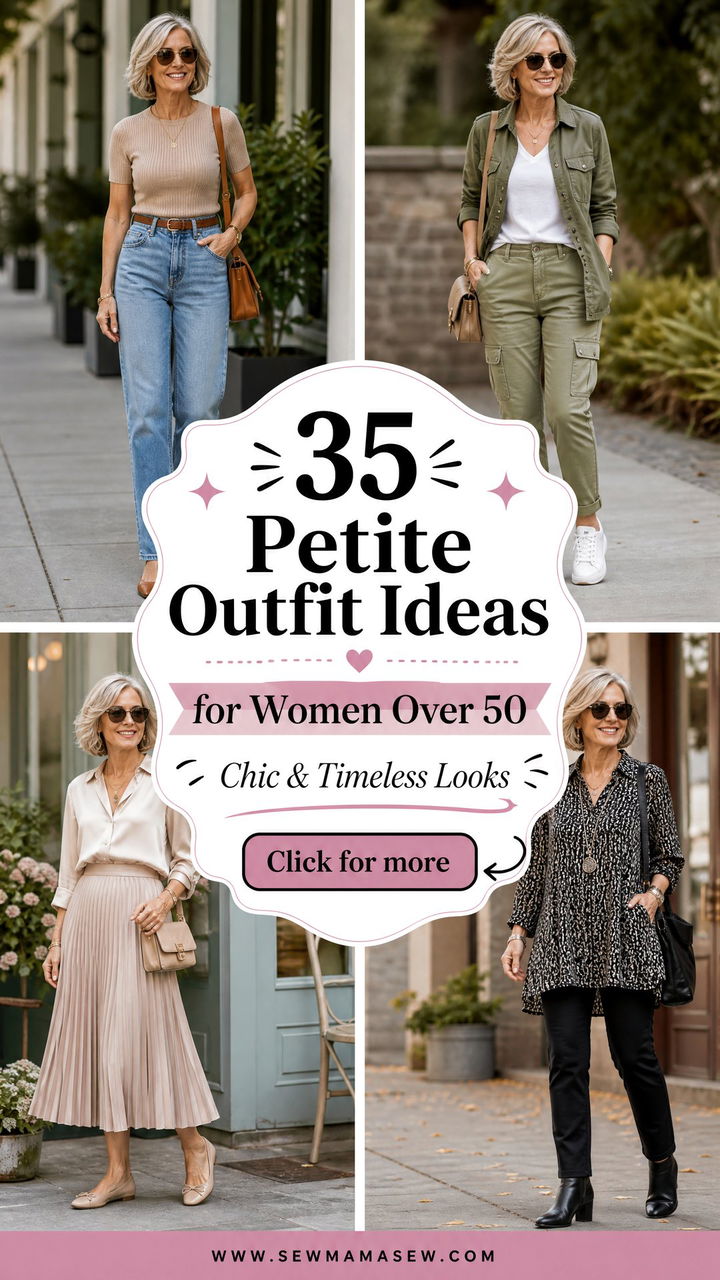35 Petite Outfit Ideas for Women Over 50 to Try Now - 35 Petite Outfit Ideas for Women Over 50 to Try Now