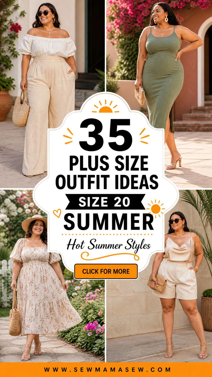 35 Plus Size Outfit Ideas Size 20 Summer Styles for 2025 - 35 Plus Size Outfit Ideas Size 20 Summer Styles for 2025