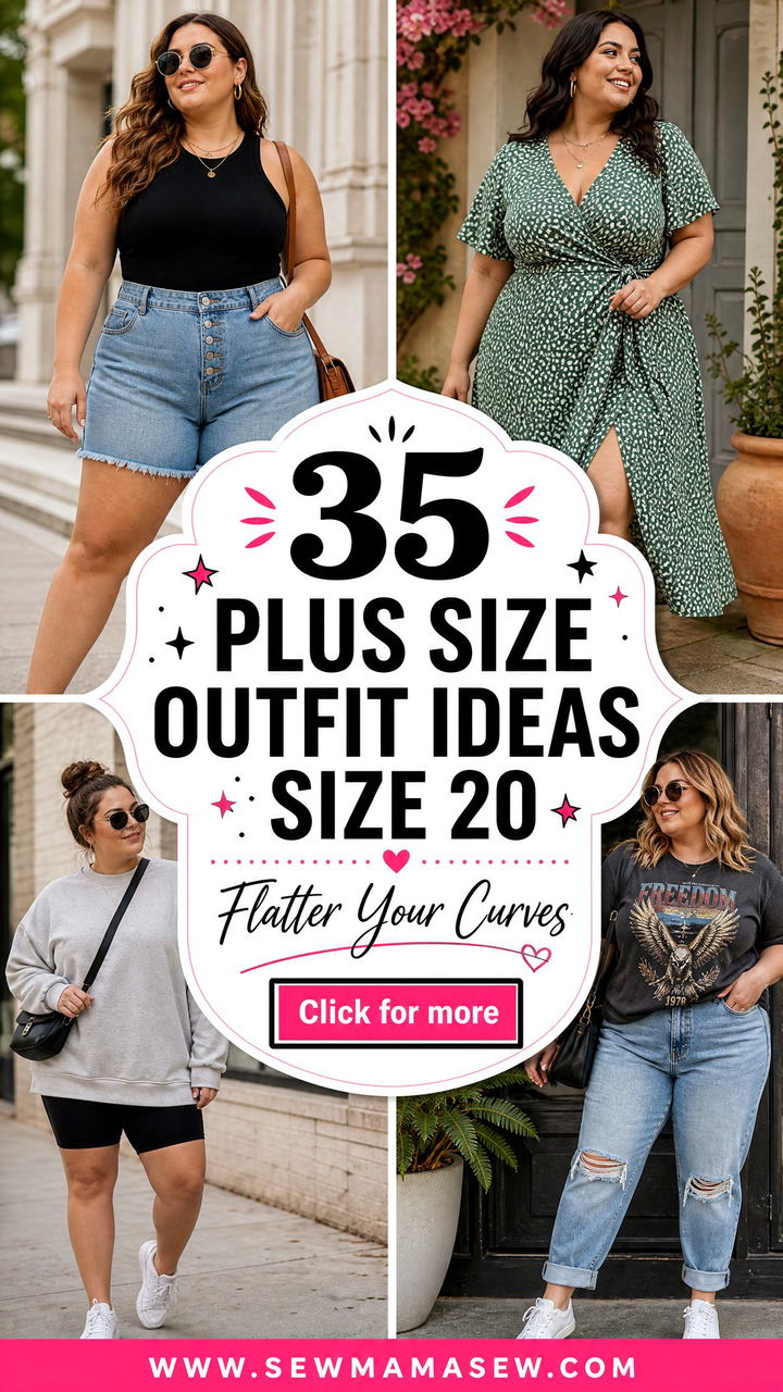35 Plus Size Outfit Ideas Size 20 to Flatter Your Curves - 35 Plus Size Outfit Ideas Size 20 to Flatter Your Curves