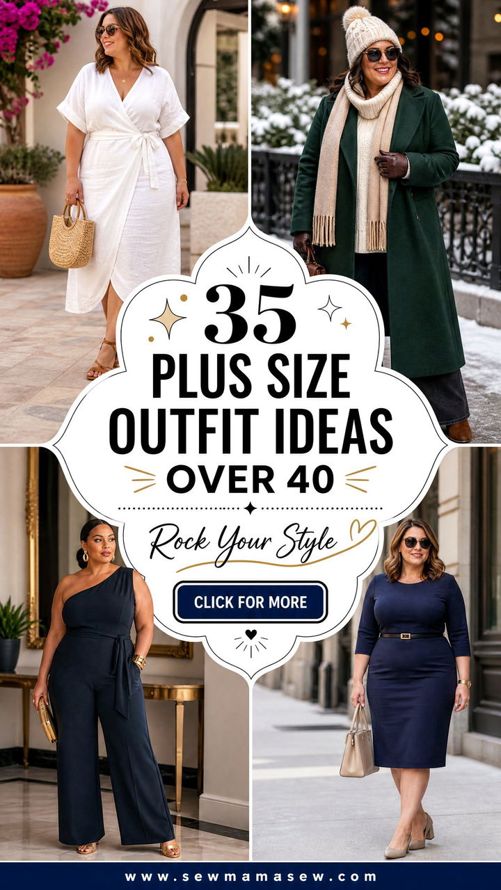 35 Plus Size Outfit Ideas for Women Over 40 to Rock - 35 Plus Size Outfit Ideas for Women Over 40 to Rock
