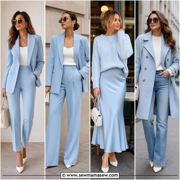 35 Powder Blue Outfit Ideas for a Soft, Chic Look