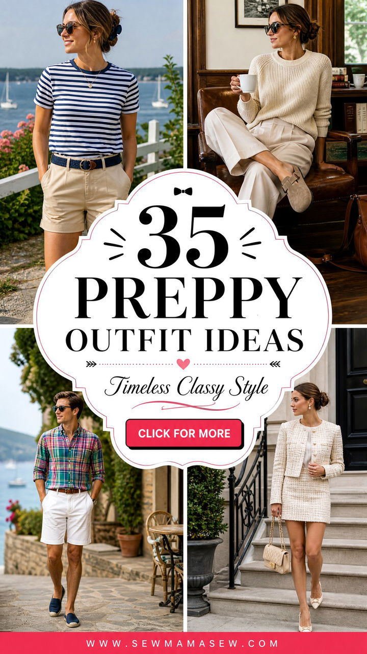 35 Preppy Outfit Ideas for Timeless Classy Style - 35 Preppy Outfit Ideas for Timeless Classy Style