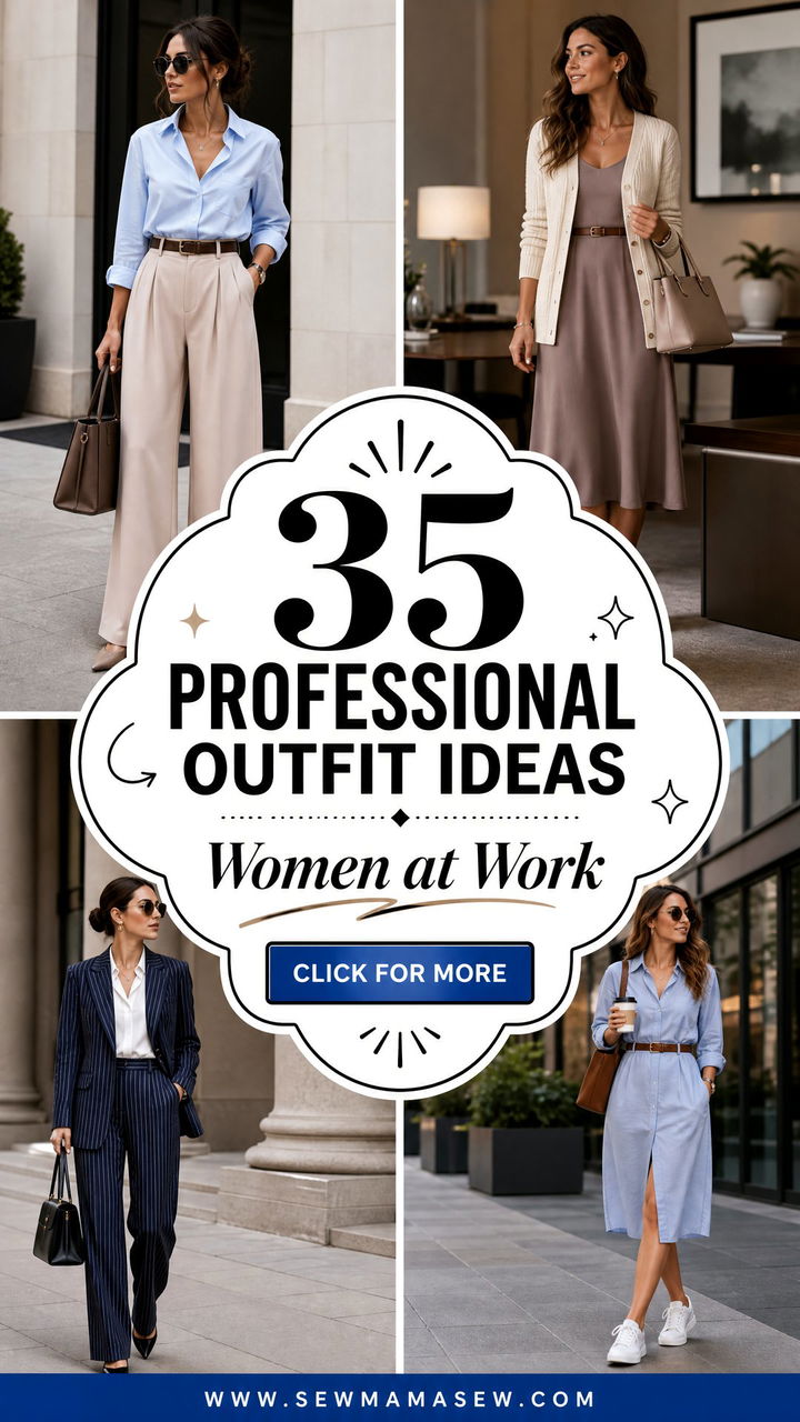 35 Professional Outfit Ideas for Women at Work - 35 Professional Outfit Ideas for Women at Work