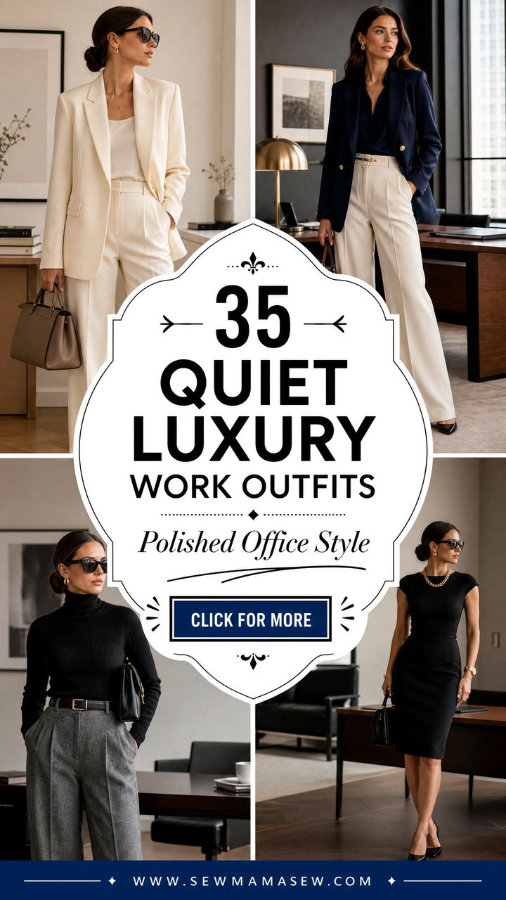 35 Quiet Luxury Work Outfits for Polished Office Style - 35 Quiet Luxury Work Outfits for Polished Office Style
