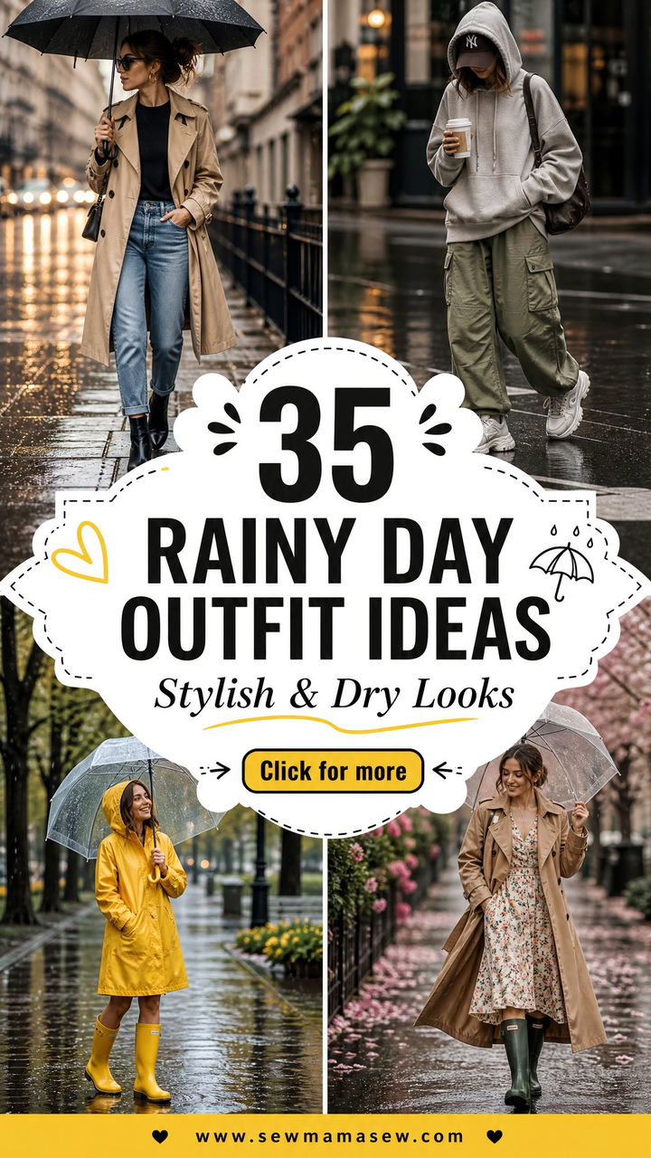 35 Rainy Day Outfit Ideas to Stay Stylish and Dry - 35 Rainy Day Outfit Ideas to Stay Stylish & Dry