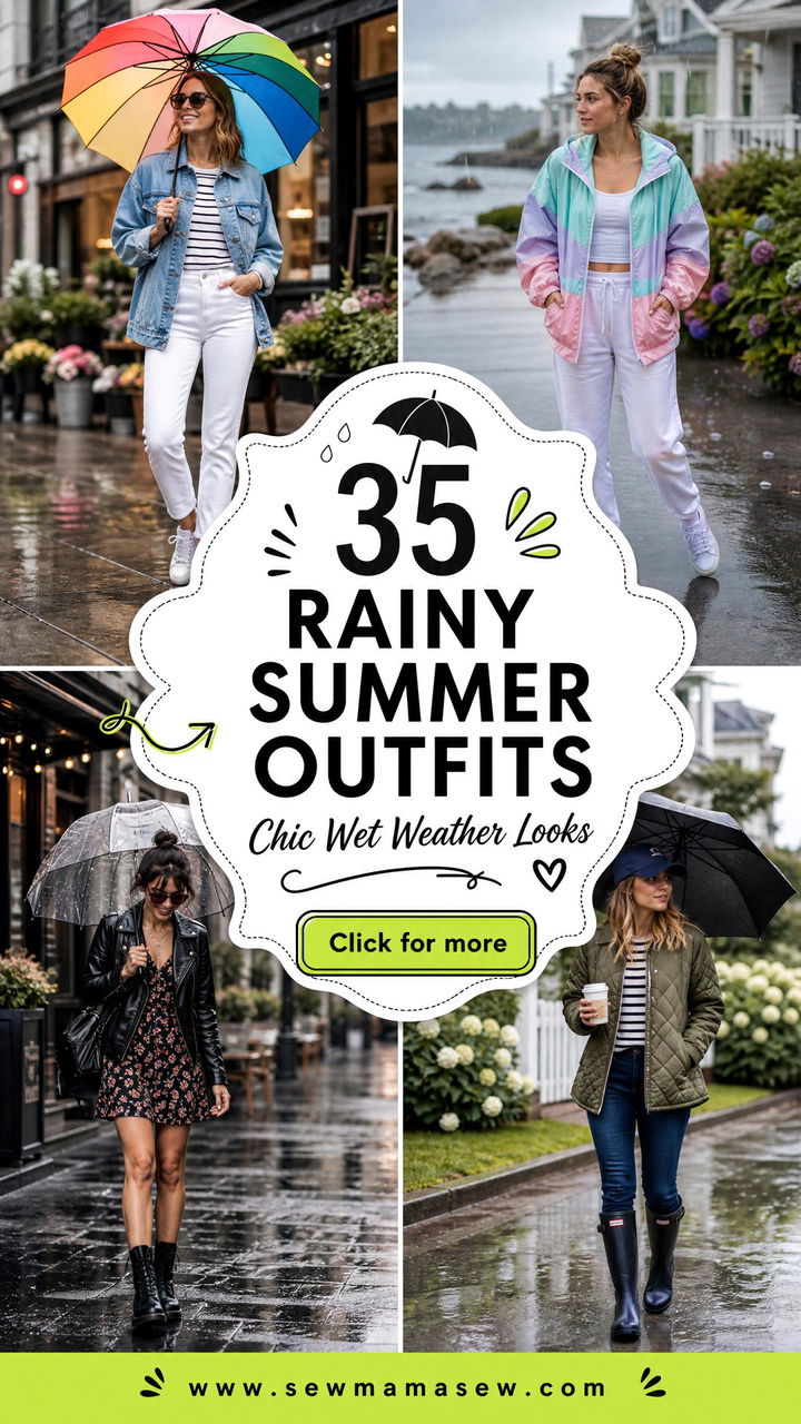 35 Rainy Summer Outfits to Stay Chic in Wet Weather - 35 Rainy Summer Outfits to Stay Chic in Wet Weather