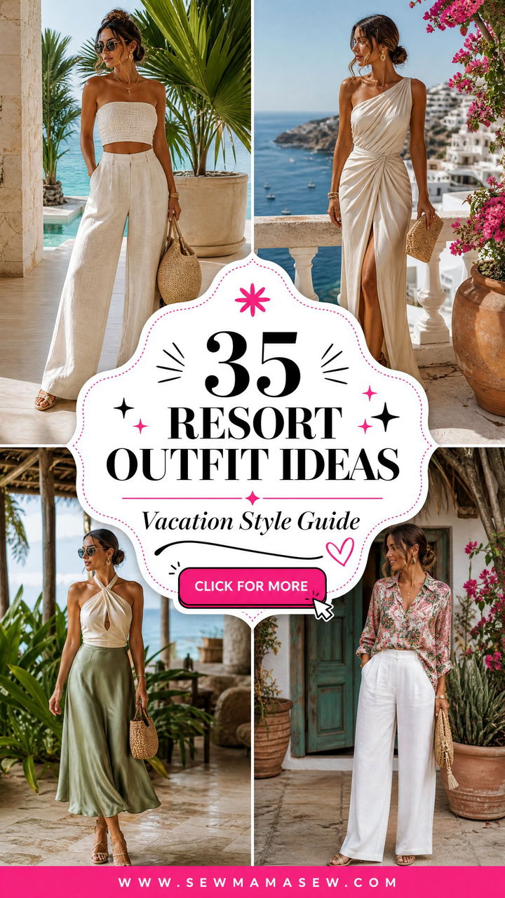 35 Resort Outfit Ideas for Women Vacation Style Guide - 35 Resort Outfit Ideas for Women: Vacation Style Guide