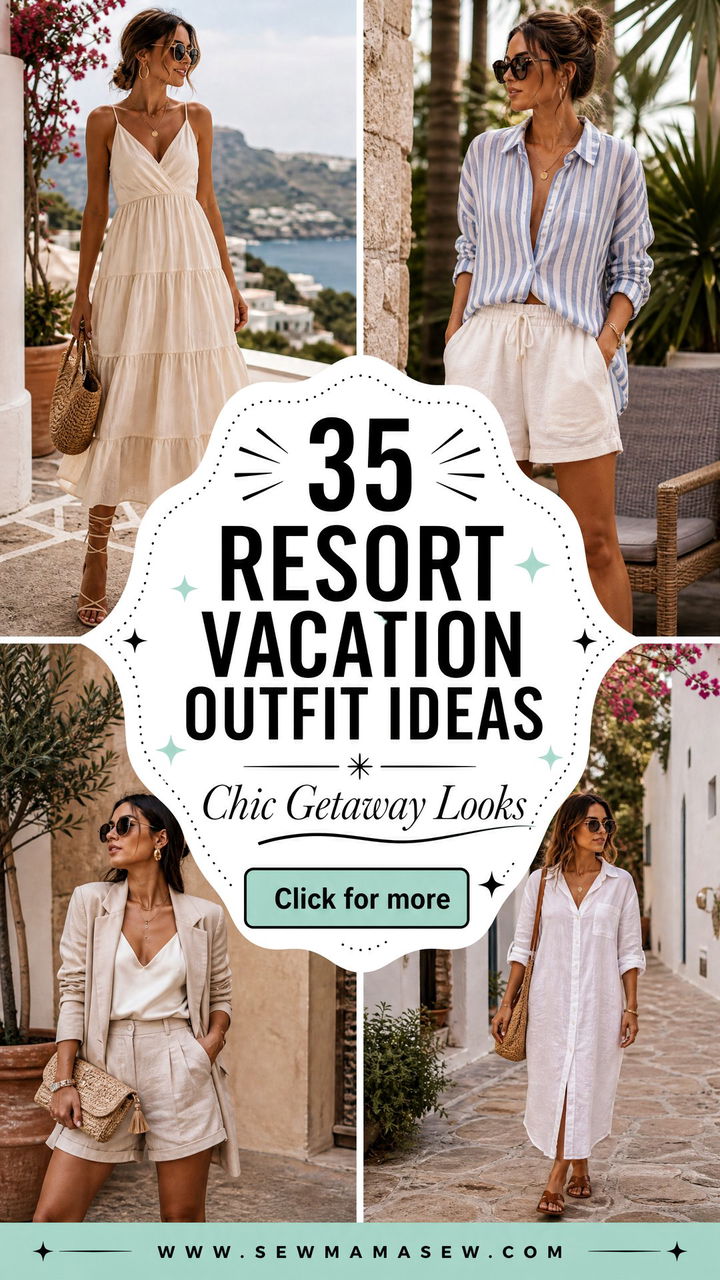 35 Resort Vacation Outfit Ideas for Women to Try - 35 Resort Vacation Outfit Ideas for Women to Try