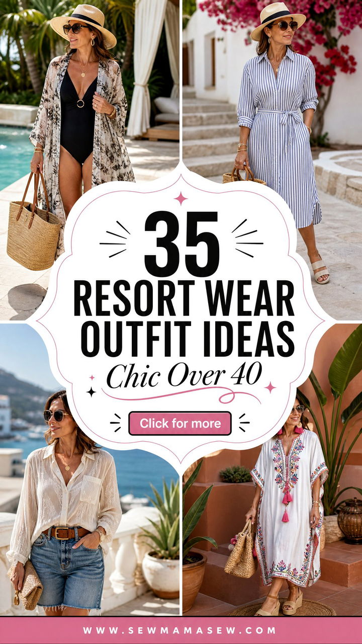 35 Resort Wear Outfit Ideas for Women Over 40 - 35 Resort Wear Outfit Ideas for Women Over 40