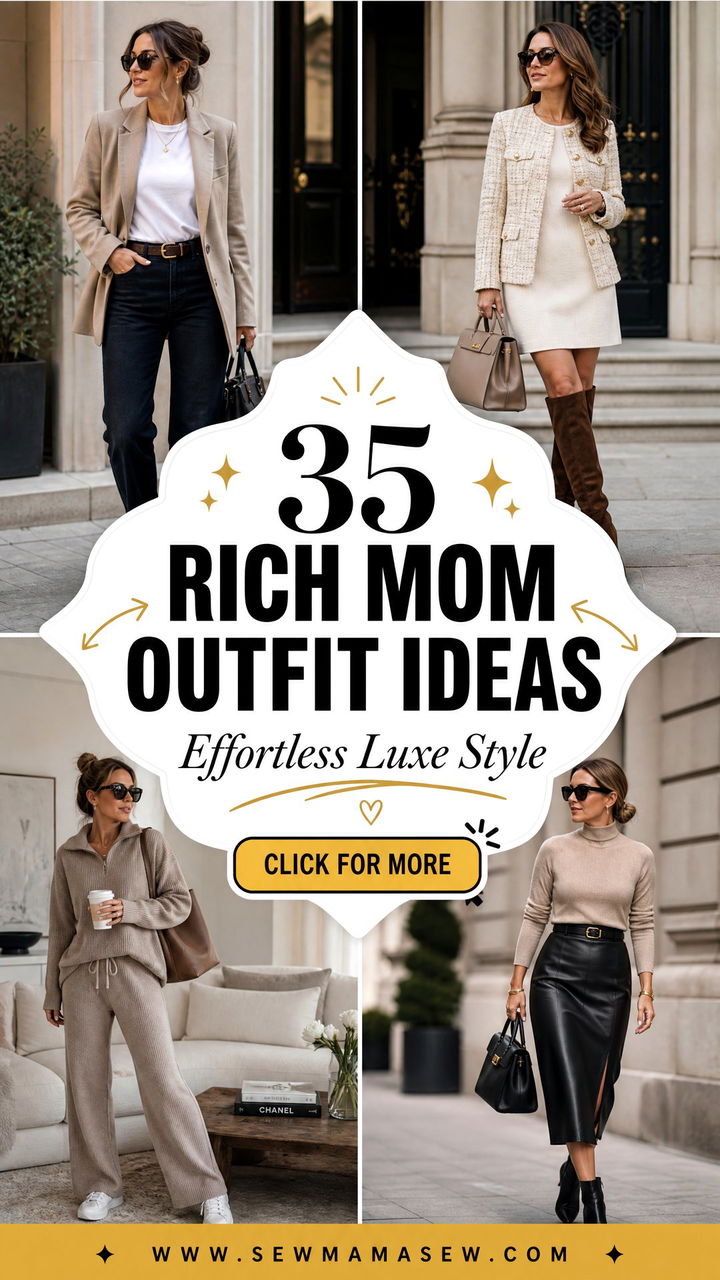 35 Rich Mom Outfit Ideas for Effortless Luxe Style - 35 Rich Mom Outfit Ideas for Effortless Luxe Style