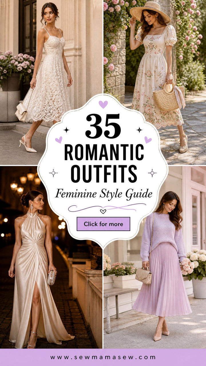 35 Romantic Outfits for Women Feminine Style Guide - 35 Romantic Outfits for Women: Feminine Style Guide