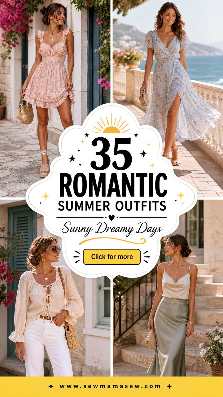 35 Romantic Summer Outfits for Sunny Dreamy Days - 35 Romantic Summer Outfits for Sunny, Dreamy Days