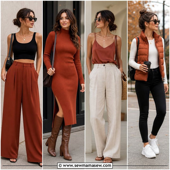 35 Rust Outfit Ideas for a Warm, Trendy Wardrobe
