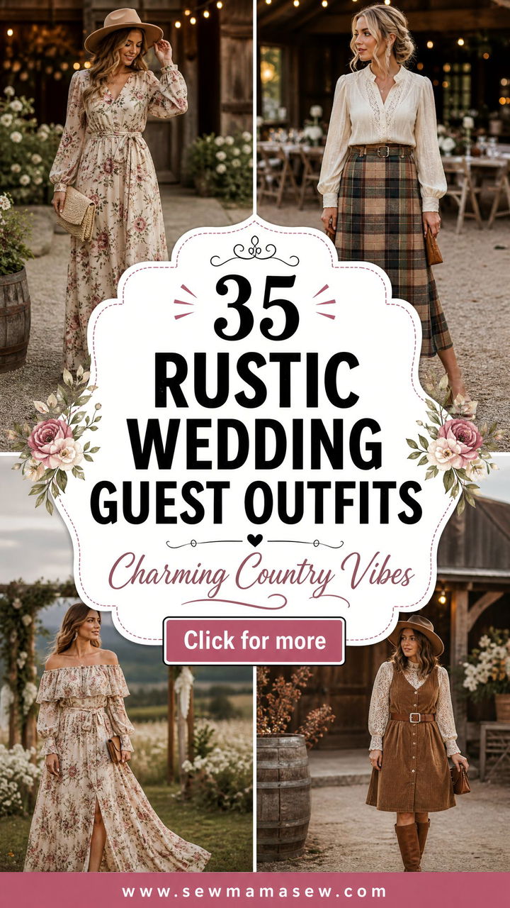 35 Rustic Wedding Guest Outfits for a Charming Look - 35 Rustic Wedding Guest Outfits for a Charming Look