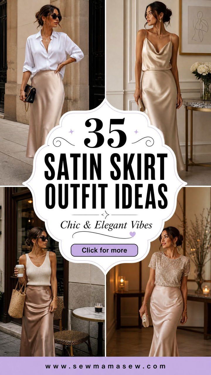 35 Satin Skirt Outfit Ideas for Women Chic and Elegant - 35 Satin Skirt Outfit Ideas for Women: Chic & Elegant