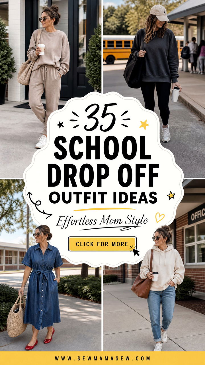 35 School Drop Off Outfit Ideas Effortless Mom Style - 35 School Drop Off Outfit Ideas: Effortless Mom Style
