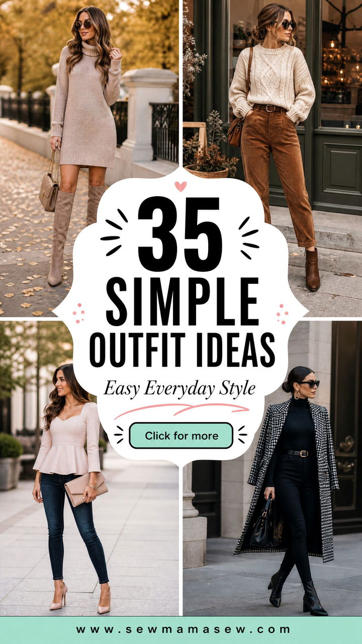 35 Simple Outfit Ideas for Women Easy Everyday Style - 35 Simple Outfit Ideas for Women: Easy Everyday Style