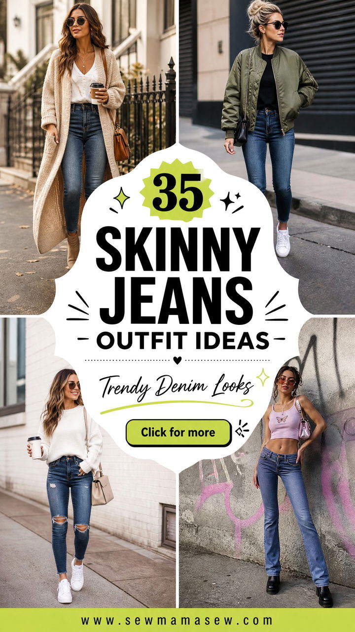 35 Skinny Jeans Outfit Ideas for Women Trendy Looks - 35 Skinny Jeans Outfit Ideas for Women: Trendy Looks