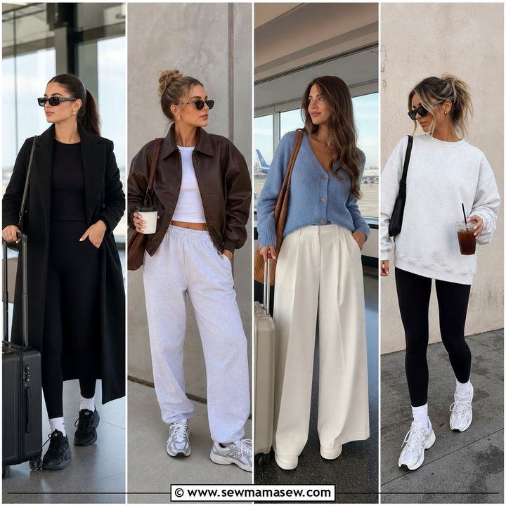 35 Sporty Chic Outfit Ideas for Airport Travel