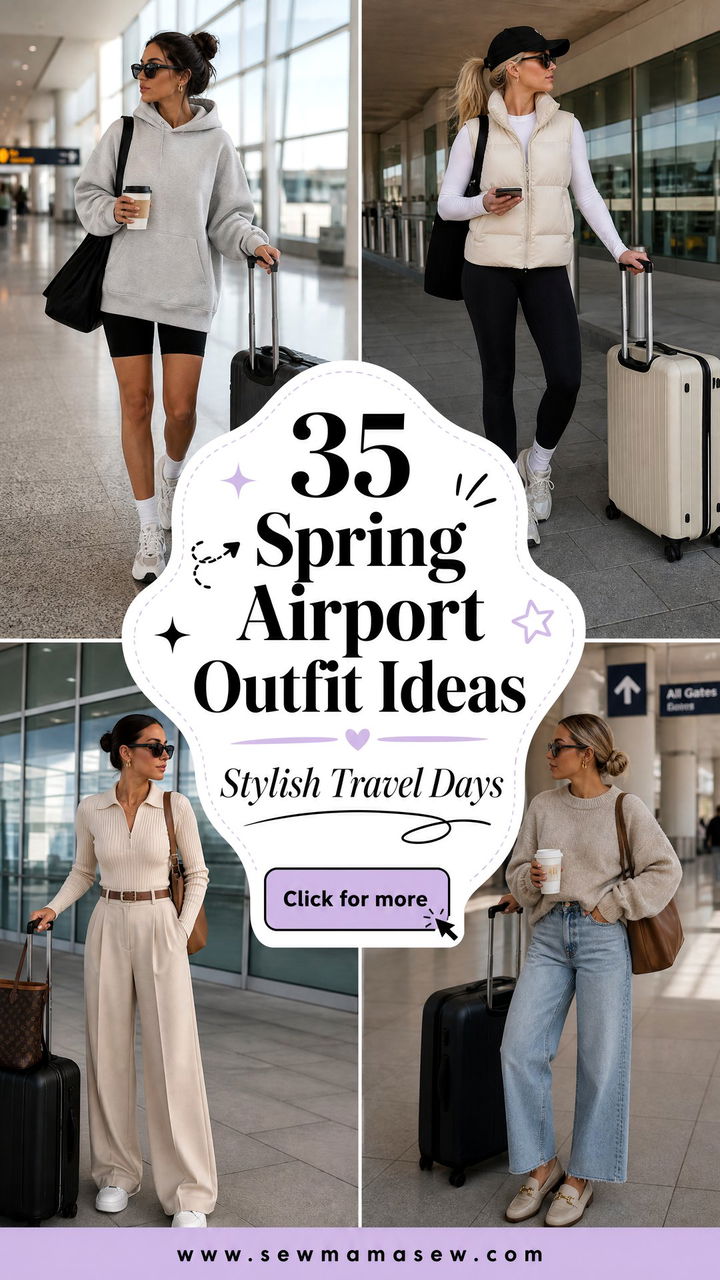 35 Spring Airport Outfit Ideas for Stylish Travel Days - 35 Spring Airport Outfit Ideas for Stylish Travel Days