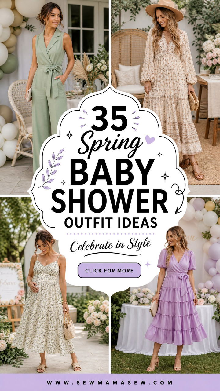 35 Spring Baby Shower Outfit Ideas to Celebrate in Style - 35 Spring Baby Shower Outfit Ideas to Celebrate in Style