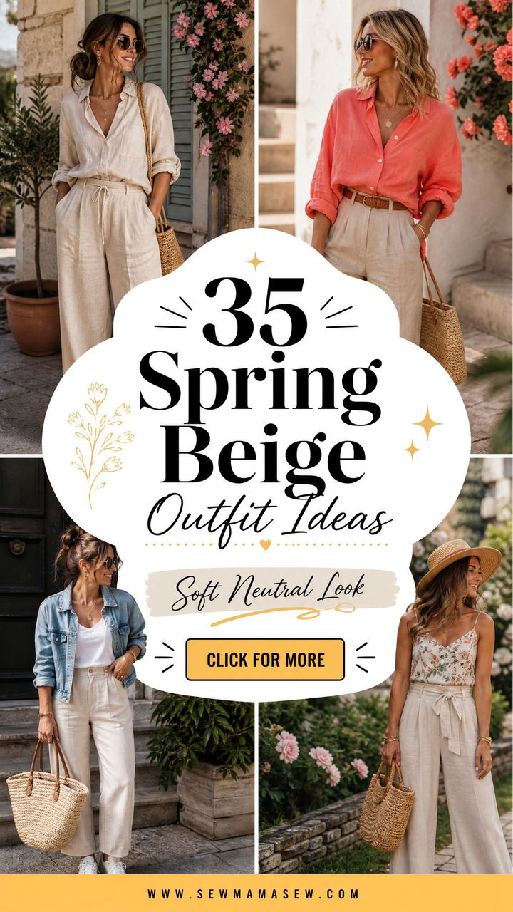 35 Spring Beige Outfit Ideas for a Soft Neutral Look - 35 Spring Beige Outfit Ideas for a Soft Neutral Look