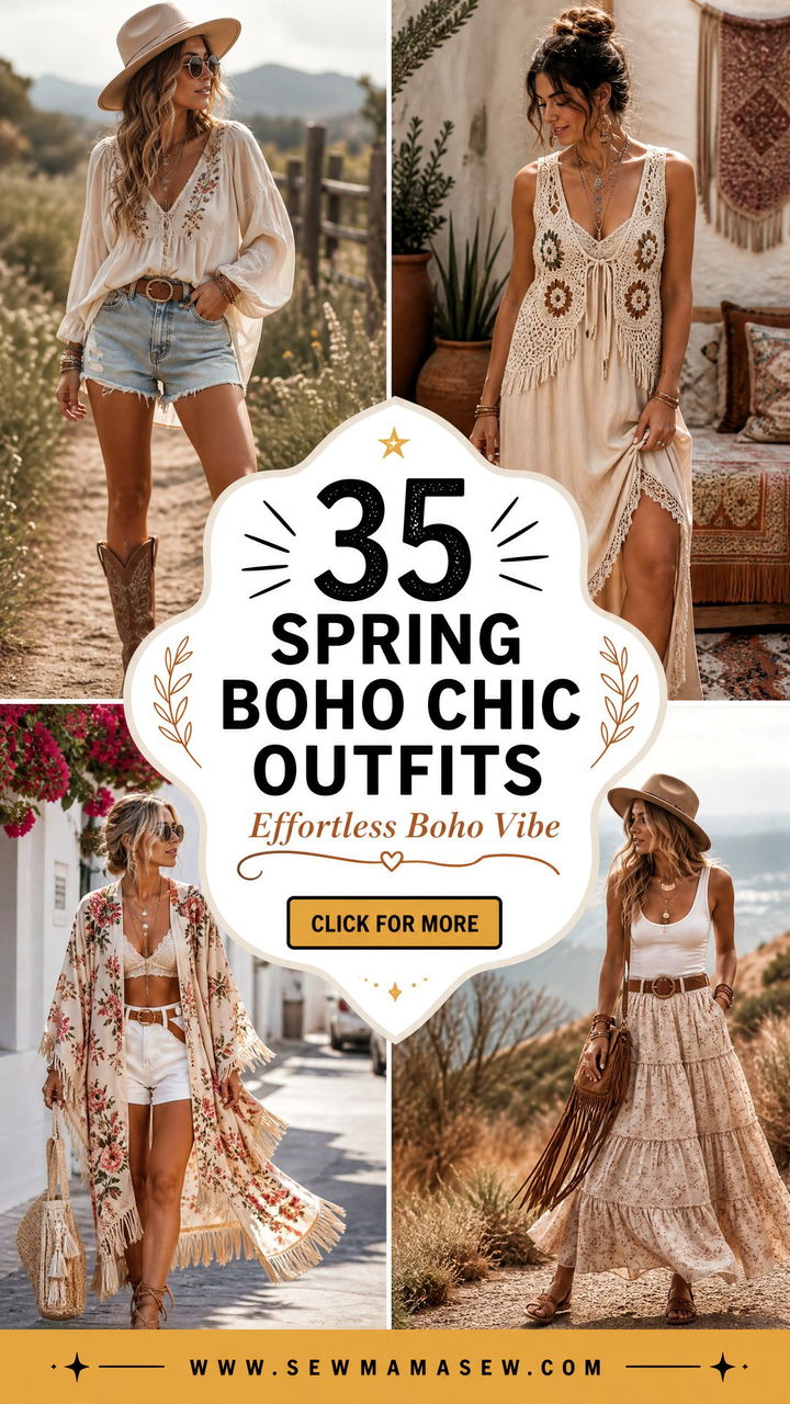 35 Spring Boho Chic Outfits for an Effortless Vibe - 35 Spring Boho Chic Outfits for an Effortless Vibe