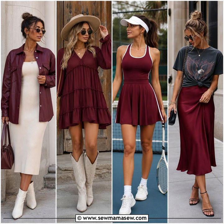 35 Spring Burgundy Outfit Ideas for a Bold Look