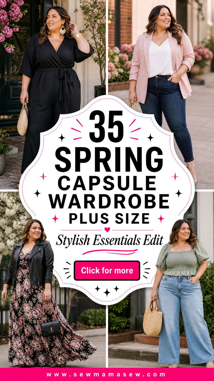 35 Spring Capsule Wardrobe Plus Size Essentials - 35 Spring Capsule Wardrobe Plus Size Essentials