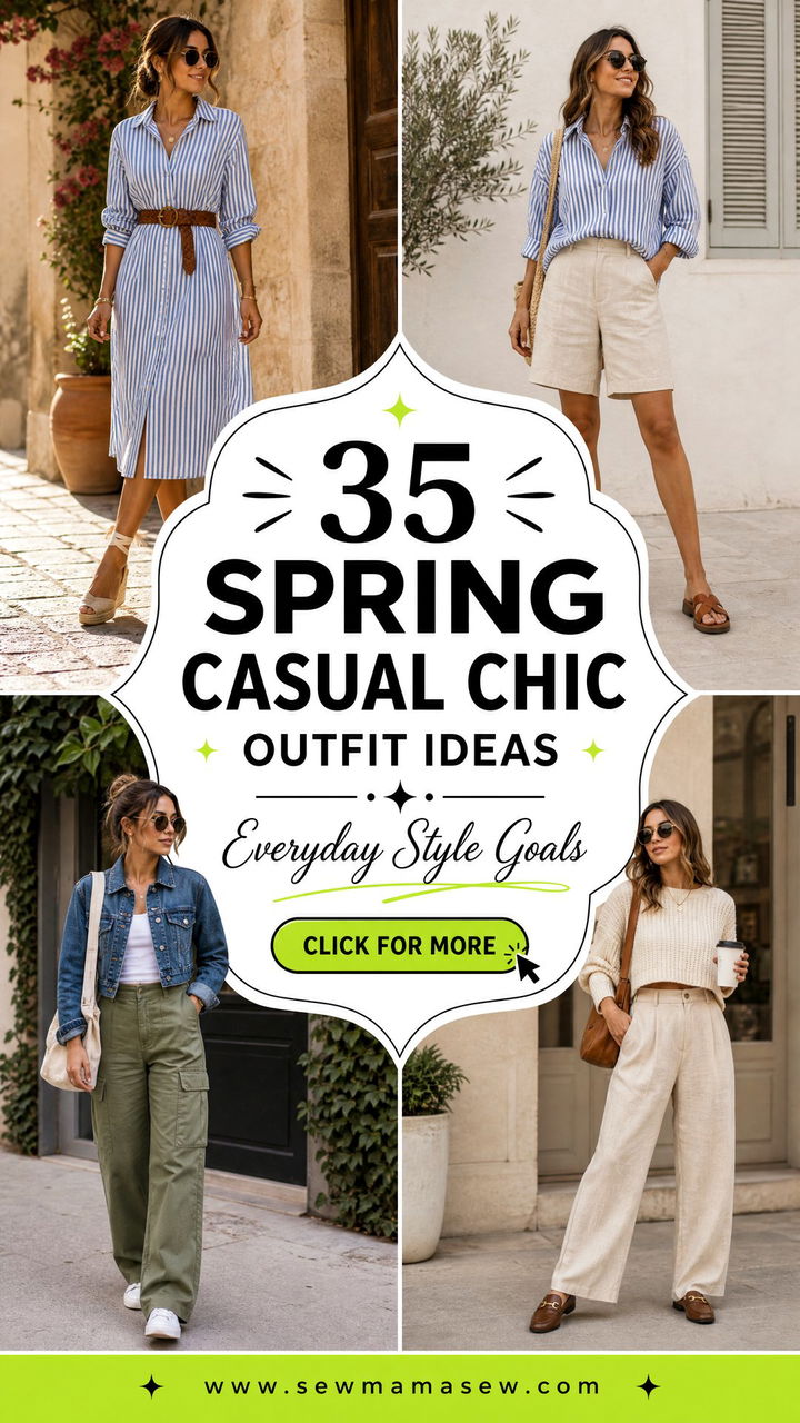 35 Spring Casual Chic Outfit Ideas for Everyday Style - 35 Spring Casual Chic Outfit Ideas for Everyday Style