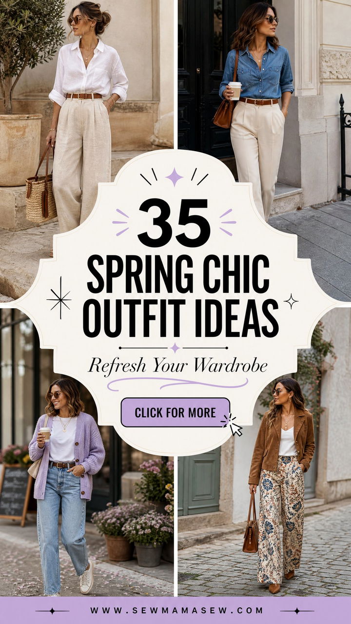 35 Spring Chic Outfit Ideas to Refresh Your Wardrobe - 35 Spring Chic Outfit Ideas to Refresh Your Wardrobe