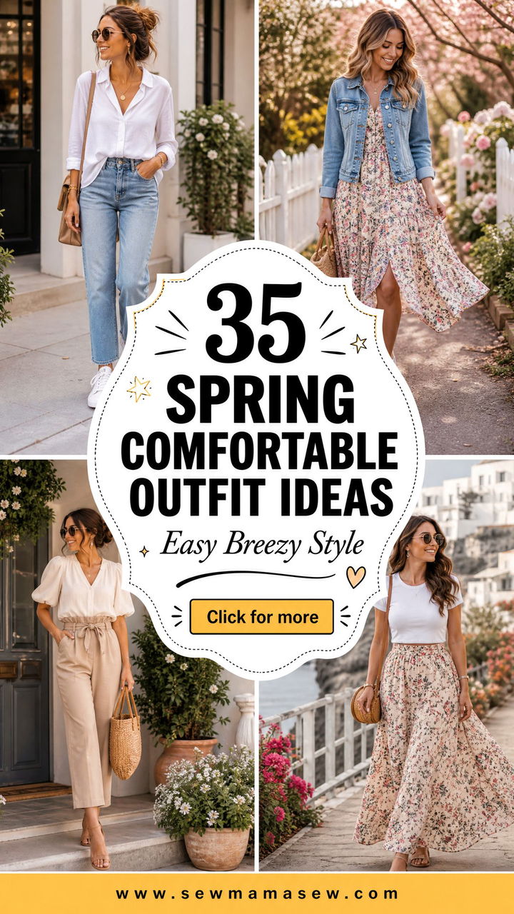 35 Spring Comfortable Outfit Ideas for Easy Style - 35 Spring Comfortable Outfit Ideas for Easy Style
