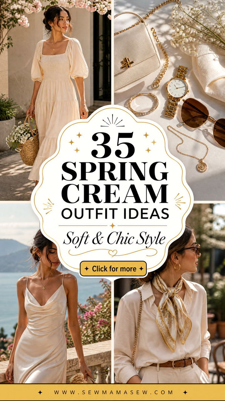 35 Spring Cream Outfit Ideas for a Soft Chic Look - 35 Spring Cream Outfit Ideas for a Soft, Chic Look