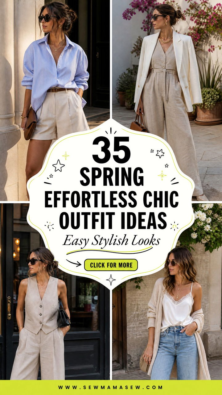 35 Spring Effortless Chic Outfit Ideas for Easy Style - 35 Spring Effortless Chic Outfit Ideas for Easy Style