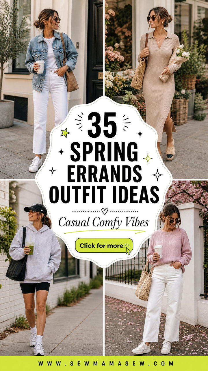 35 Spring Errands Outfit Ideas for Casual Comfort - 35 Spring Errands Outfit Ideas for Casual Comfort
