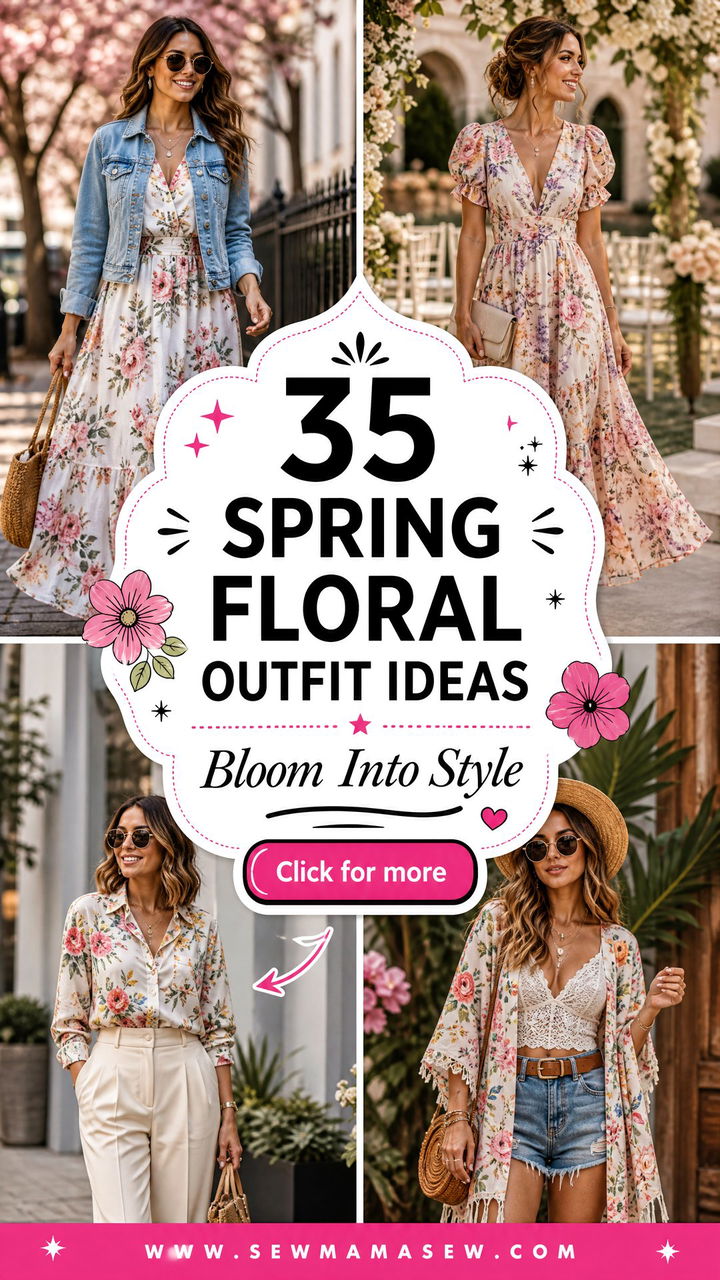 35 Spring Floral Outfit Ideas Youll Love This Season - 35 Spring Floral Outfit Ideas You'll Love This Season
