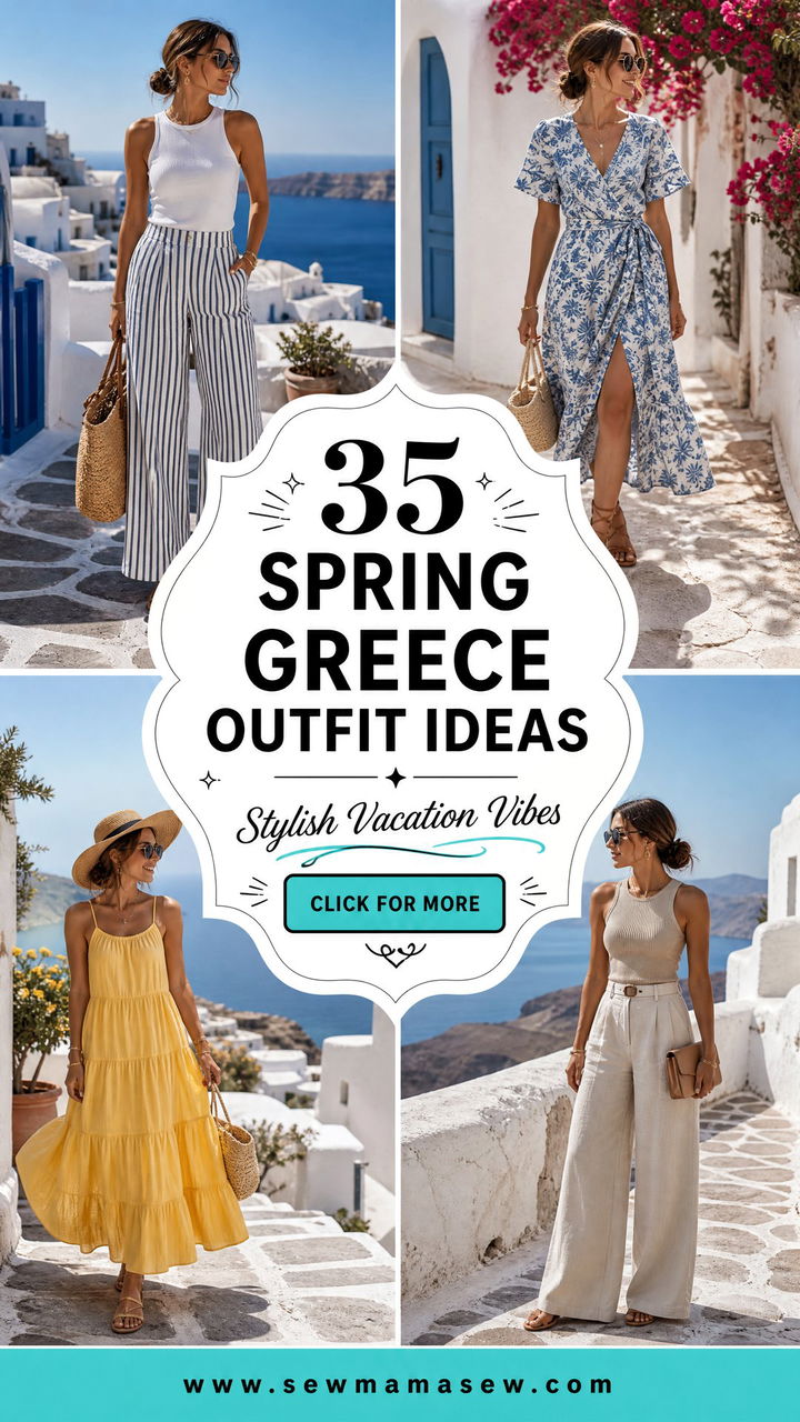 35 Spring Greece Outfit Ideas for a Stylish Vacation - 35 Spring Greece Outfit Ideas for a Stylish Vacation