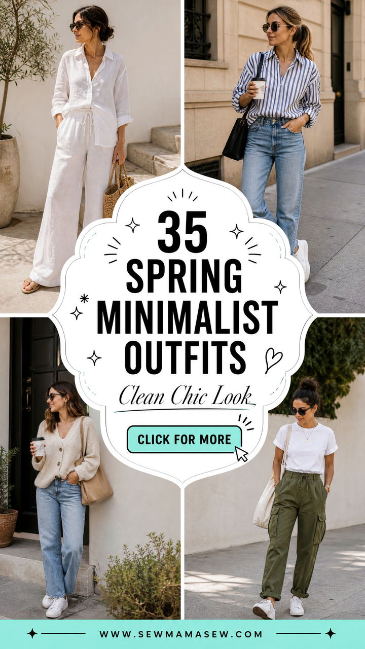 35 Spring Minimalist Outfits for a Clean Chic Look - 35 Spring Minimalist Outfits for a Clean, Chic Look