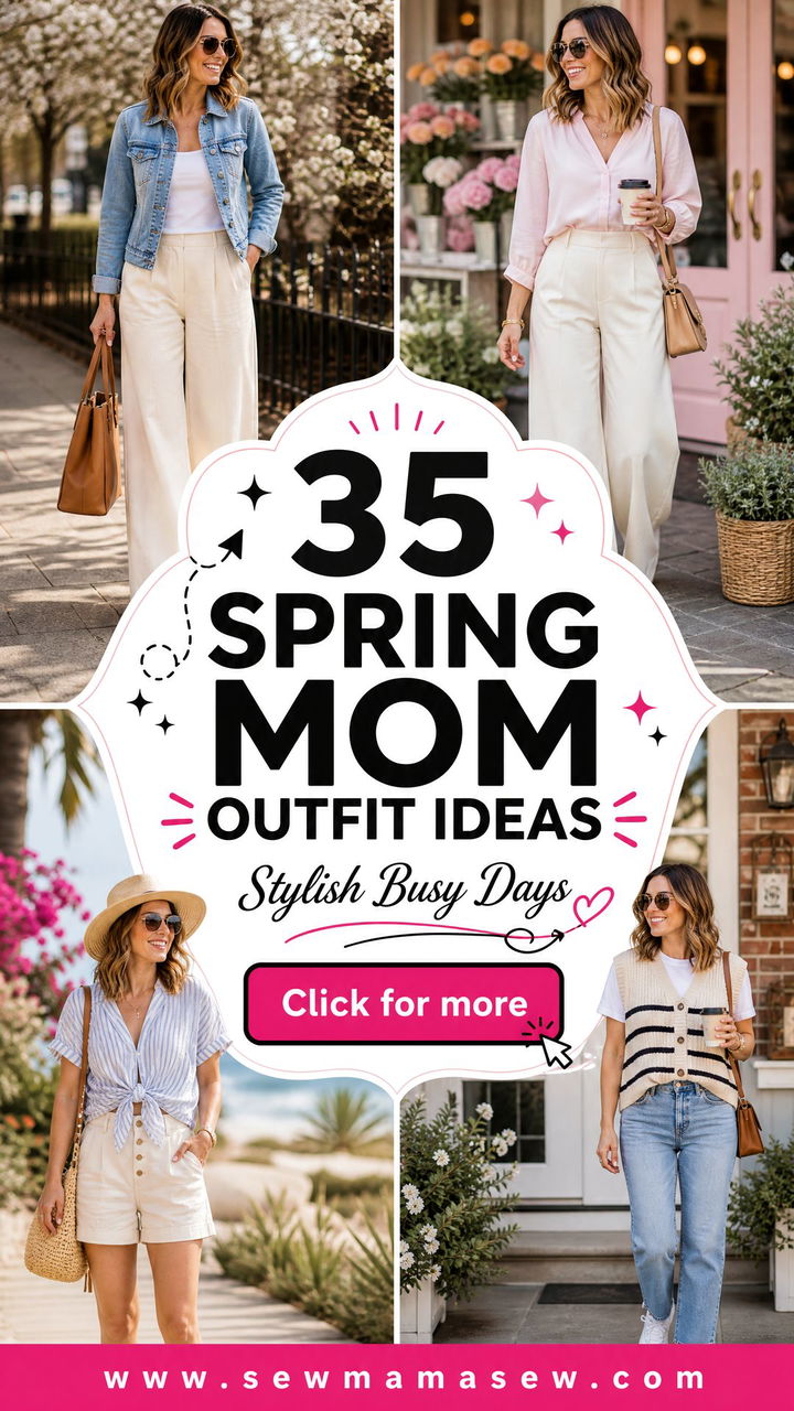 35 Spring Mom Outfit Ideas for Stylish Busy Days - 35 Spring Mom Outfit Ideas for Stylish, Busy Days