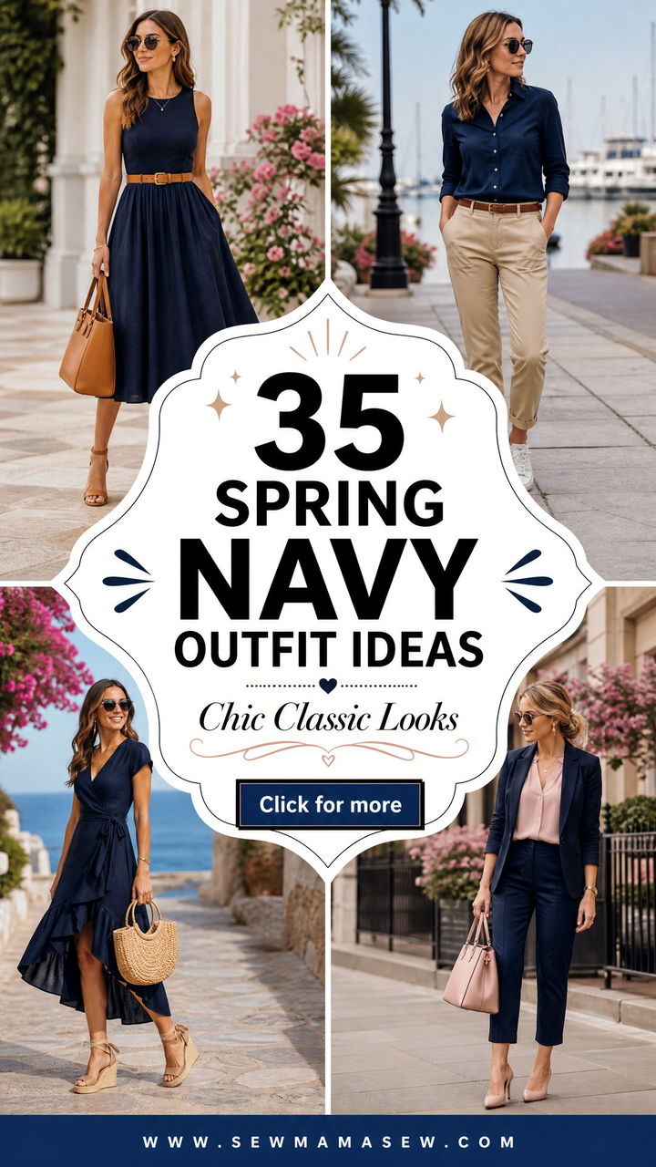 35 Spring Navy Outfit Ideas for Chic Classic Looks - 35 Spring Navy Outfit Ideas for Chic, Classic Looks
