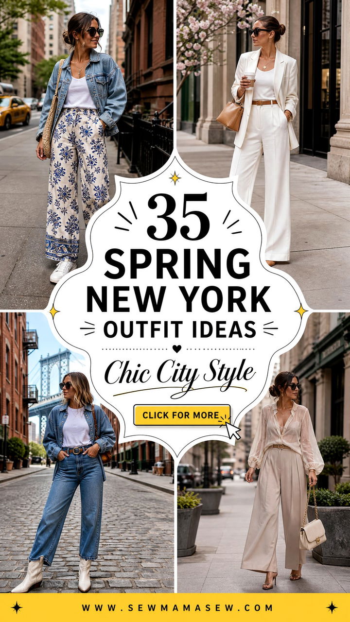 35 Spring New York Outfit Ideas for City Style - 35 Spring New York Outfit Ideas for City Style